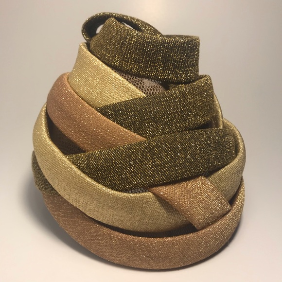 Vintage 50’s Pink, Gold, and Green lurex hat - Picture 2 of 7